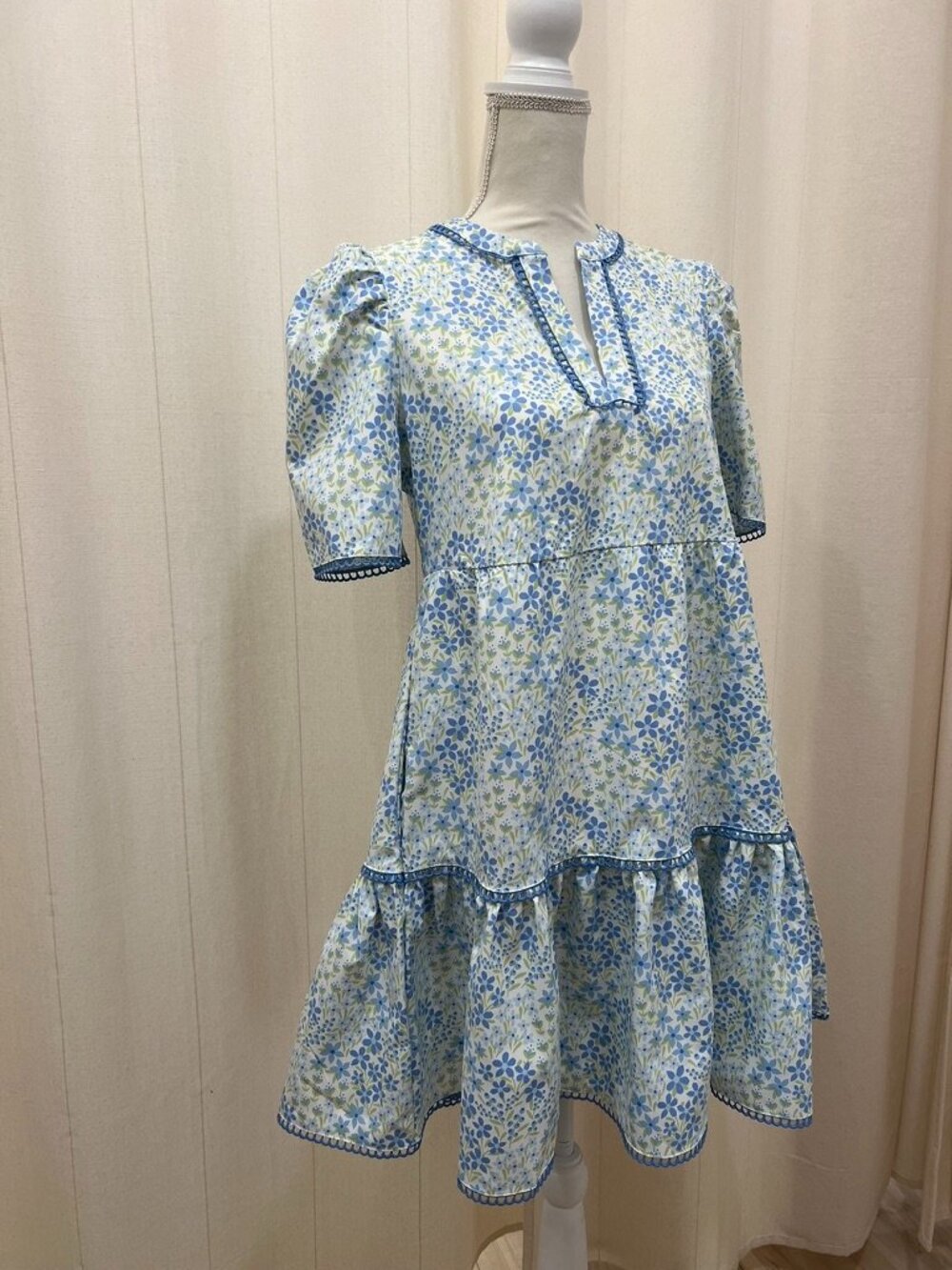 Mary Square - Adelyn Larkspur Blue Dress